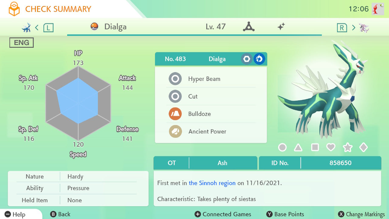 Pokemon Brilliant Diamond & Shining Pearl Custom OT ID / 