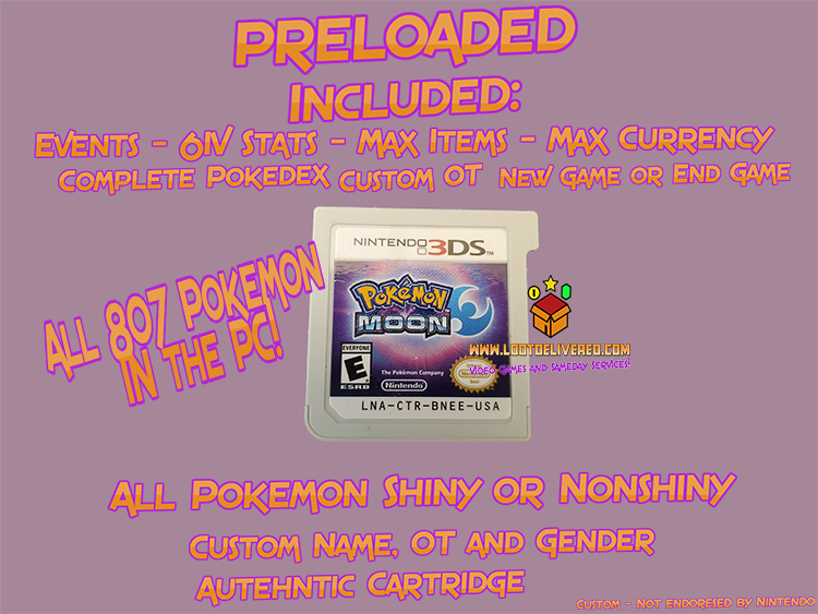 Shiny 6IV Mega Rayquaza Pokemon Sun and Moon 3DS Nintendo Alola